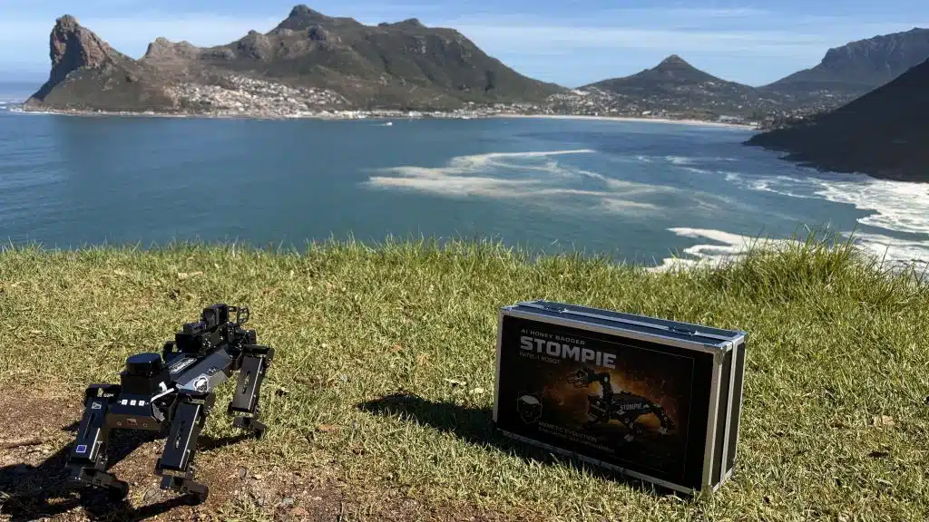 Stompie overlooking Hout Bay, South Africa, not long after he was born.